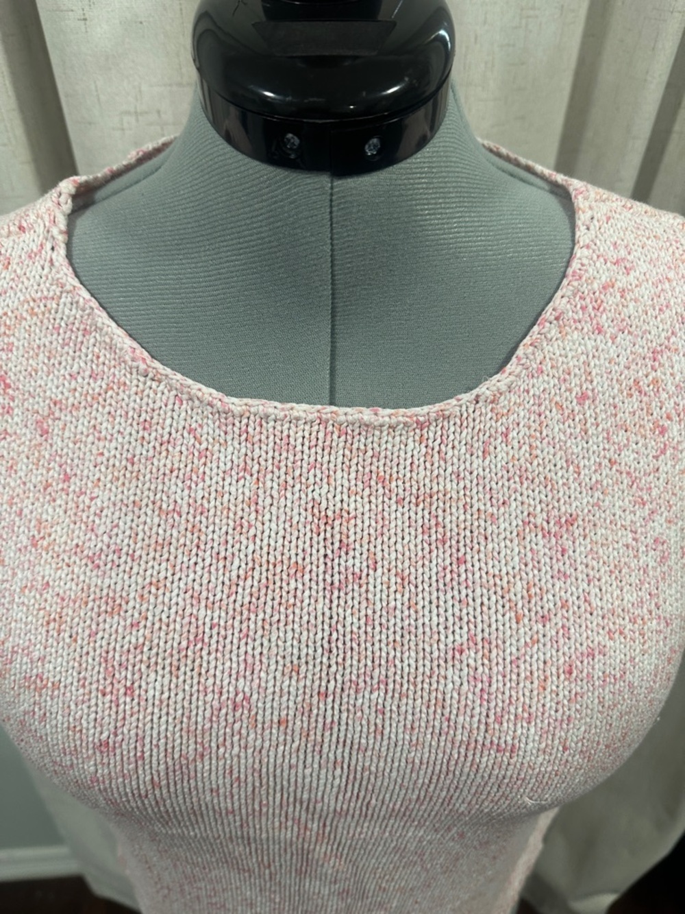 Kasper Pink Textured Sleeveless Top size Xl vintage 90 made Hong Kong - Picture 12 of 15